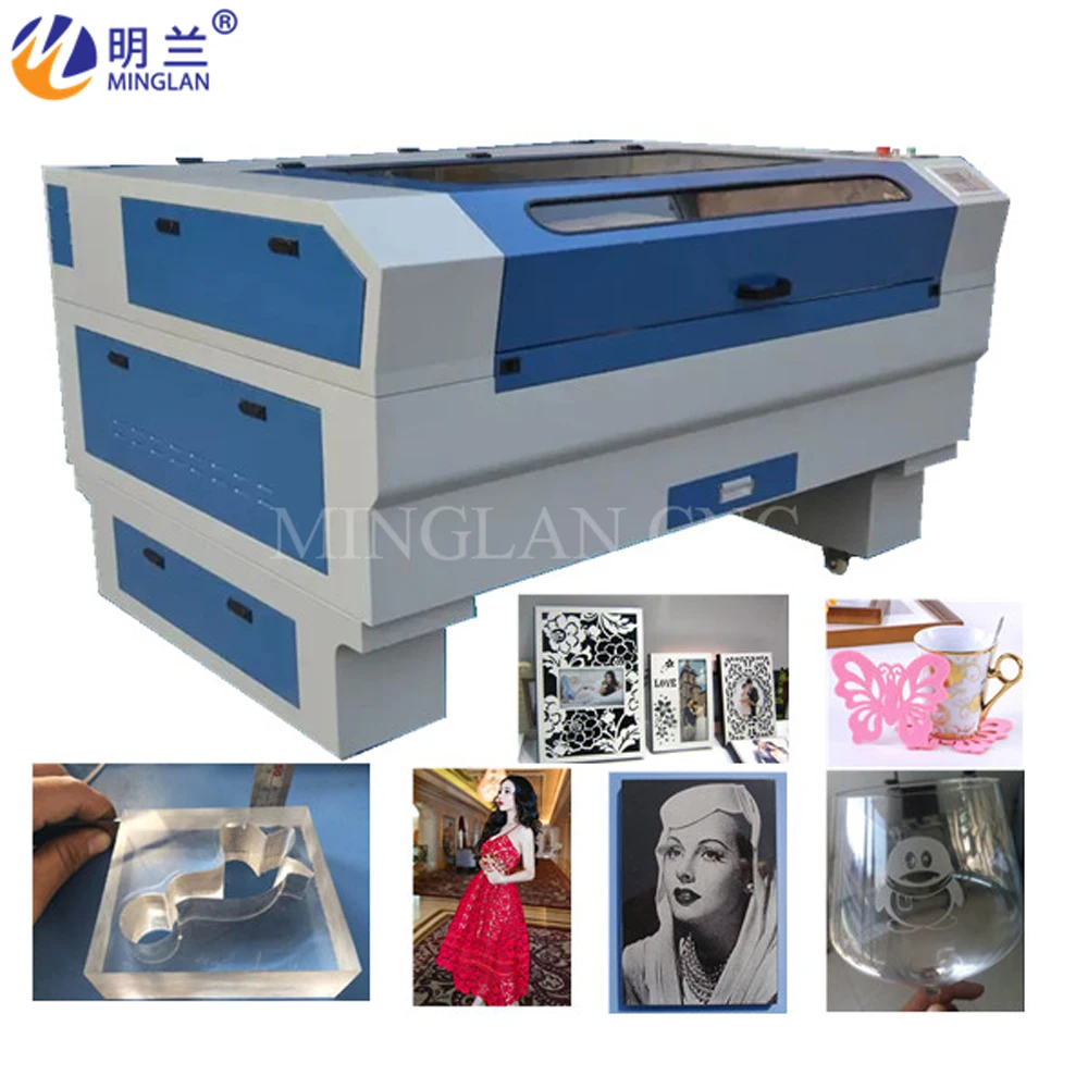 

9060 1390 80 Вт CO2 лазерная гравировальная машина для резки акрилового МДФ, дерева, пластика