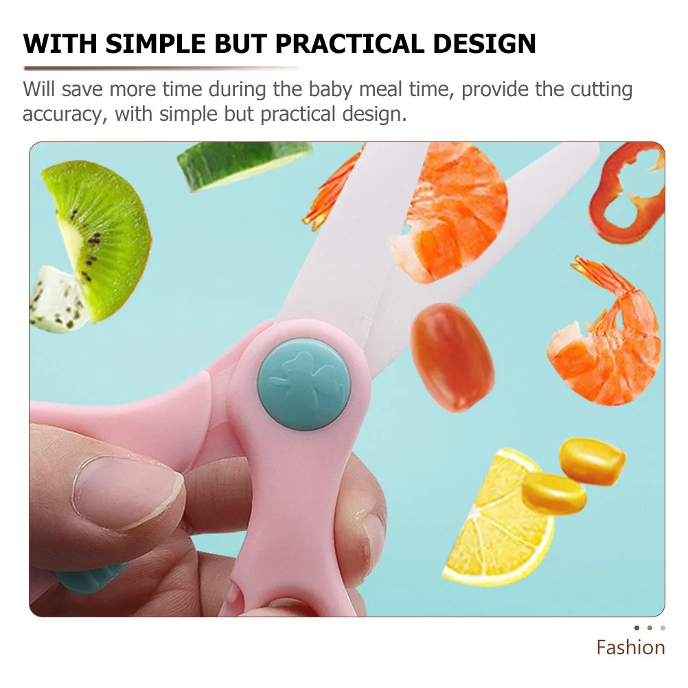 

1Set Baby Food Scissors Portable Infant Fruit Shear for Home Kitchen Cooking Multipurpose Toddler Food Tool Safe Cutting