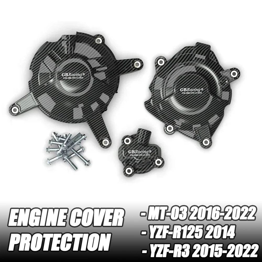 

R3 R25 MT03 Motorcycles Engine Covers Protectors For Yamaha YZF-R3 YZF-R25 MT-03 2014-2022 For GB Racing Protection Set Case