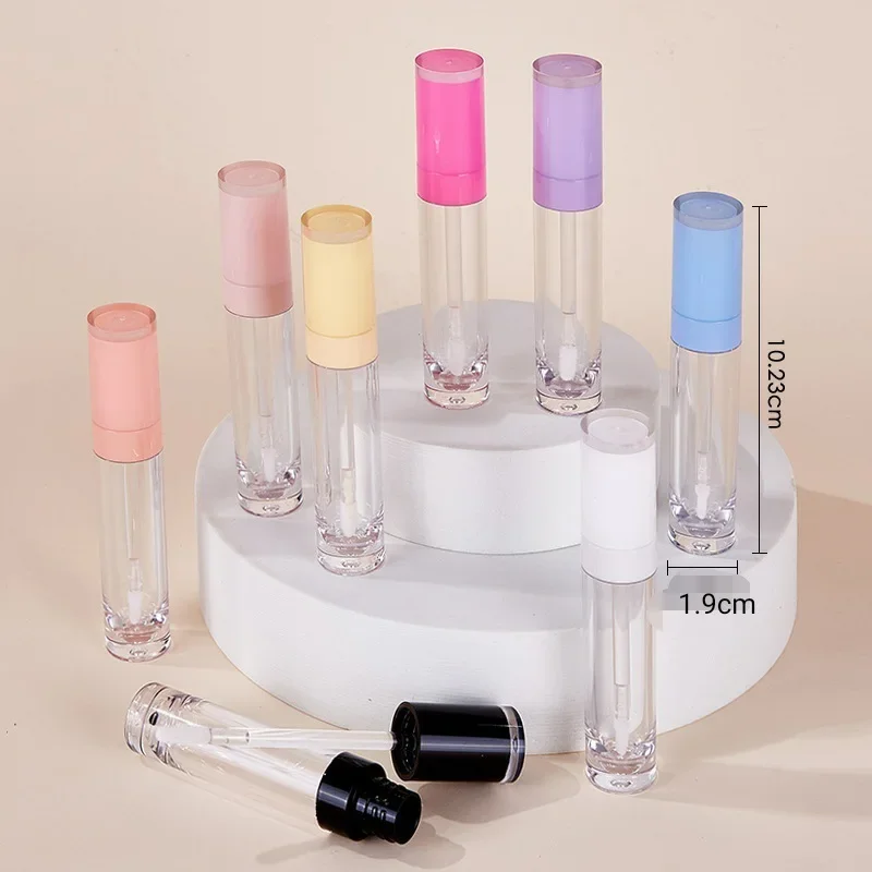 1Pcs 8ml Empty Lip Gloss Tube DIY Plastic Elegant Liquid Lipstick Containers Round Lipgloss Lip Balm Bottle Skin Care Tool