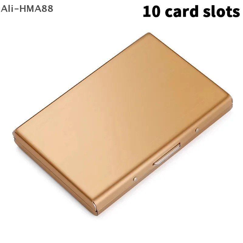 

(YY)1Pc 2025 New 6/10 Card Slots Storage Box Driver License Storage Card Holder Stainless Steel Anti-Theft Bank Credit Card Bag