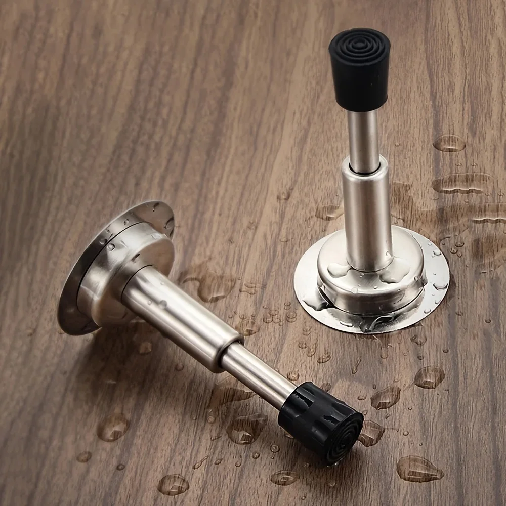 Türstopper aus Edelstahl, nicht stanzbar, hydraulischer Pufferdämpfer, Wandschutz, Wandmontage, Gummi-Türstopper, Türbeschläge