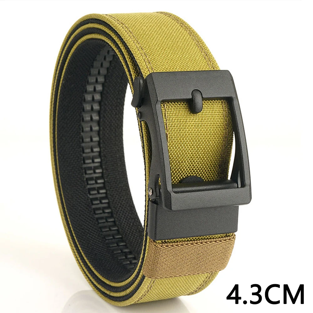 TUSHI Robuster 4,3 cm breiter, verdickter Gürtel aus doppellagigem Nylongewebe mit automatischer Schnalle für Herren – vielseitig einsetzbar für Freizeit und Outdoor – Detail 15