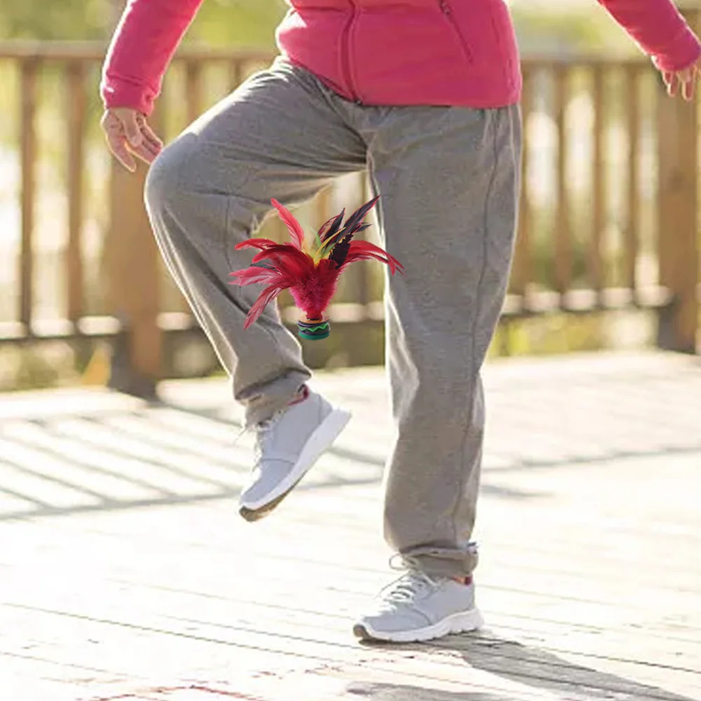 3 قطع لعبة ركلة الريشة للأطفال لعبة ترفيهية صينية تقليدية في الهواء الطلق لعبة رياضية داخلية ترفيهية للياقة البدنية