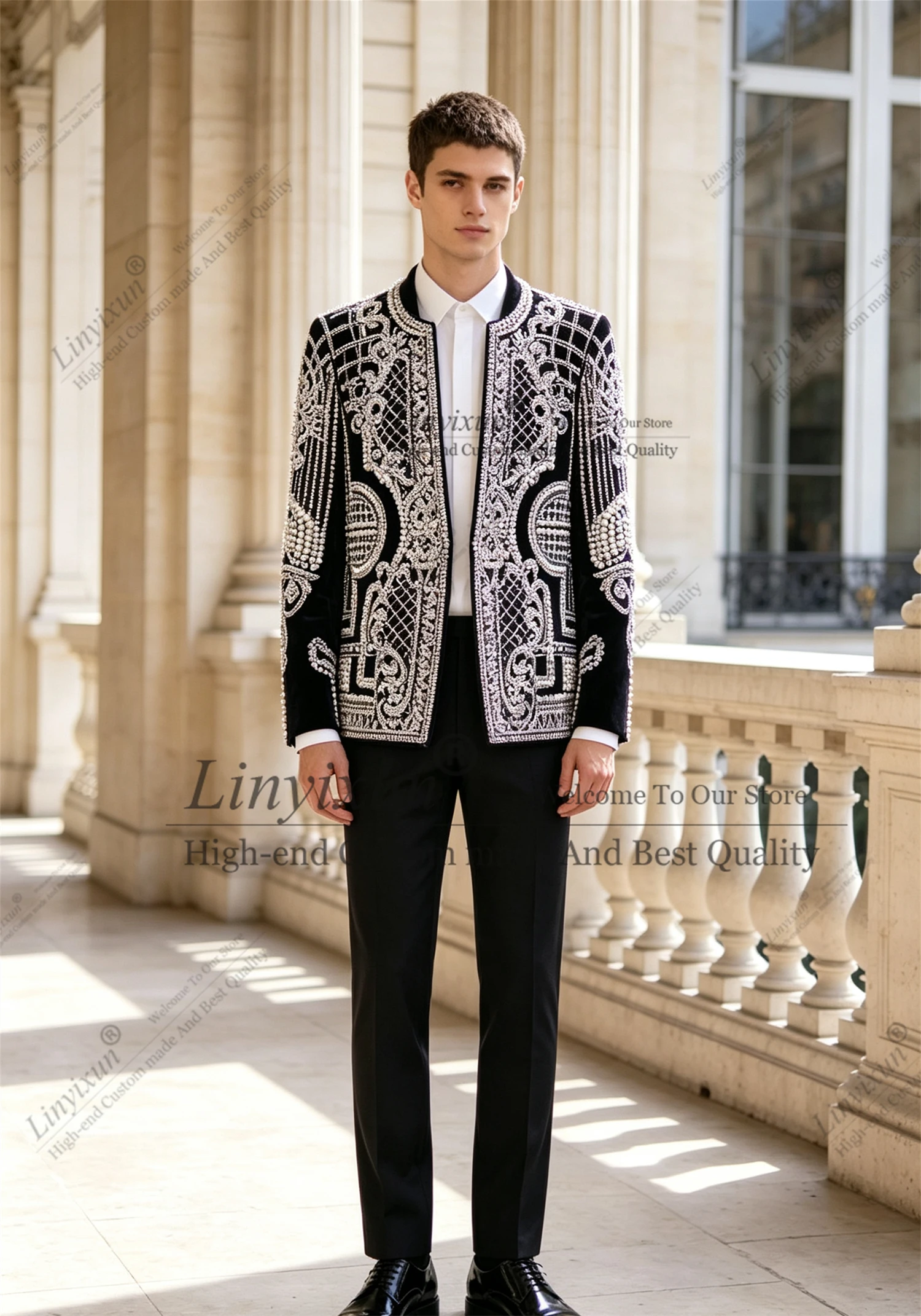 ชุดทักซิโด้ดีไซน์หรูหราประดับอ - Men'S Formal Wear Jewelry บทวิจารณ์และราคา