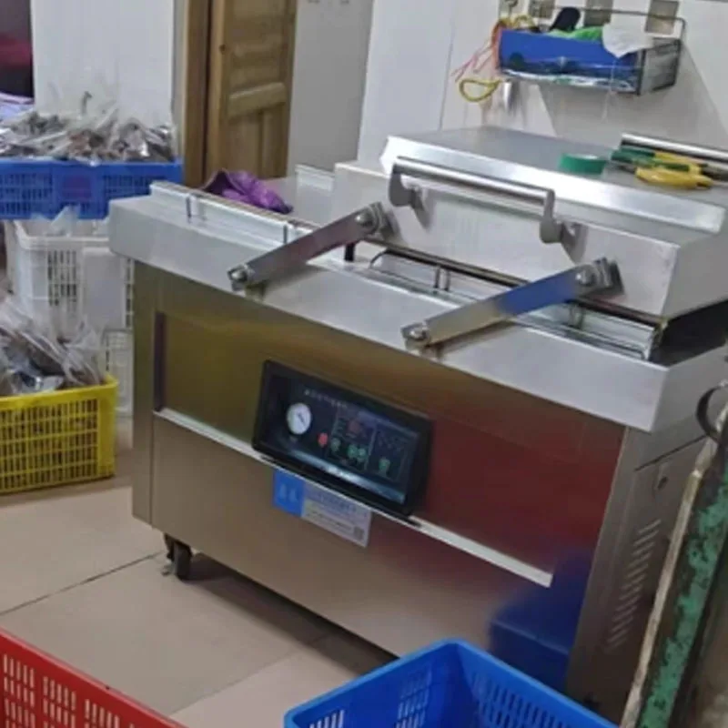 Double Chamber Vacuum Packaging Machine Commercial Large-Scale Fully Automatic Vacuum Sealing Machine