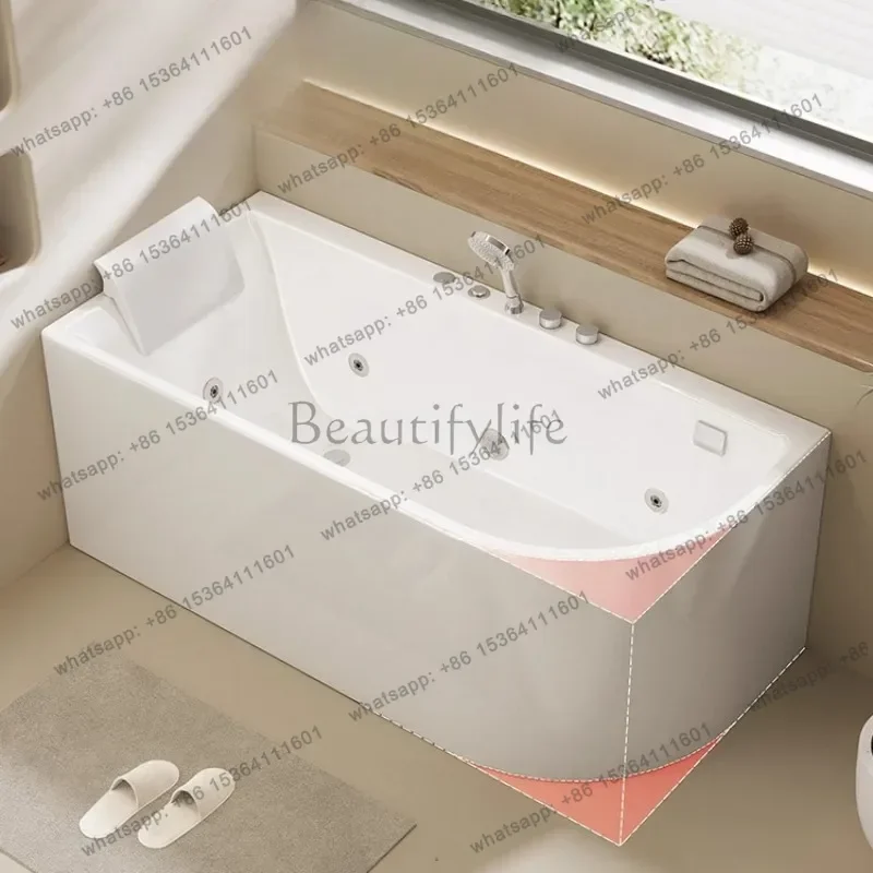 FG Freestanding Tempreture Bathtub Water Faucet Organizer Enclosure Bath Bathtub Bubble Set Badewanne Home Furniture Accessories