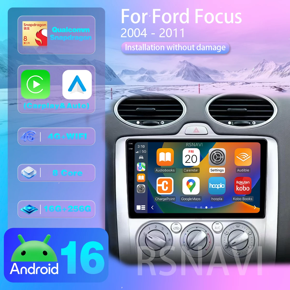 Car Dsp With Android App Control - Android 16 For Ford Focus 2004