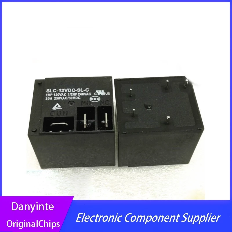 New 5Pcs/lot  relay T91 SLC-24VDC-SL-C 24V SLC-05VDC-SL-C 5V SLC-12VDC-SL-C 12V 30A 250V DIP-5  5pin