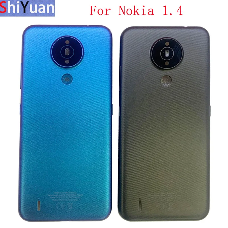 Battery Cover Back Rear Door Housing Case For Nokia 1.4 Battery Cover with Camera Lens Repair Parts