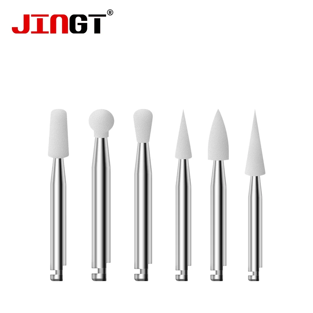 JINGT Dental polishing head, designed for light curing resin adjustment, uses fine particle size to achieve efficient polishing