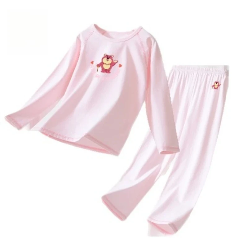 

2025 Kids Pajama Set, Long Sleeve Air-Conditioning Sleepwear for Girls & Big Kids Summer Wear