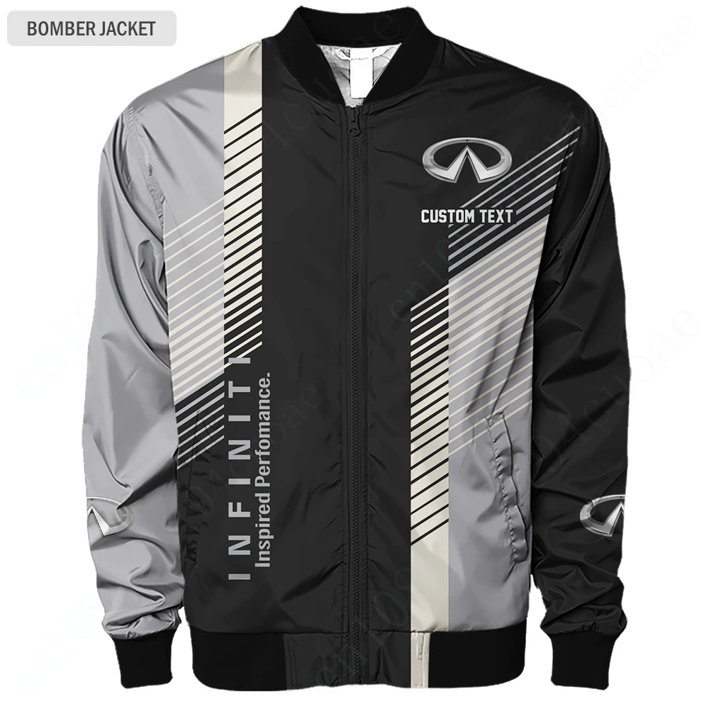 

Infiniti Clothing Bomber Jacket Harajuku Parkas Jackets For Men 3D Windbreaker Techwear Baseball Uniform Thick Coats Jacket