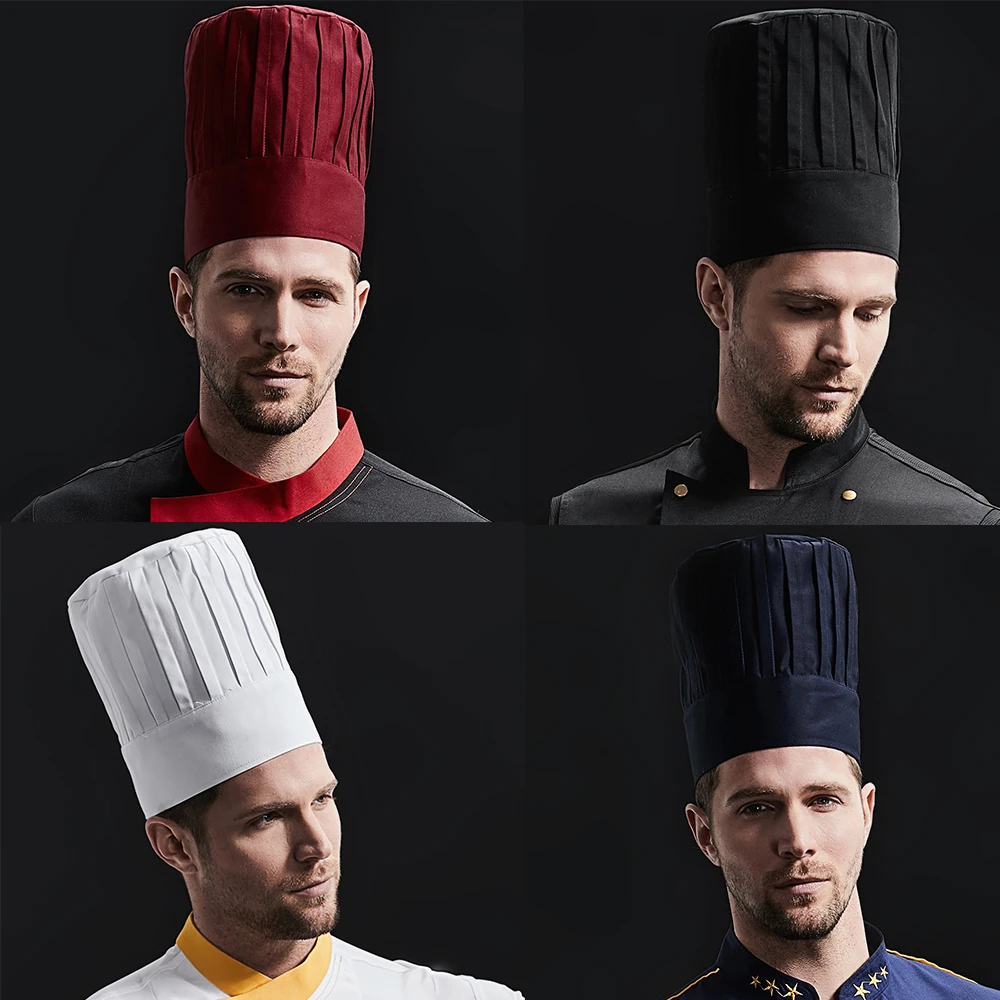 Gorro para Chef de cocina, gorro de camarero para Hotel, barbacoa, seta, Catering, trabajo, accesorios