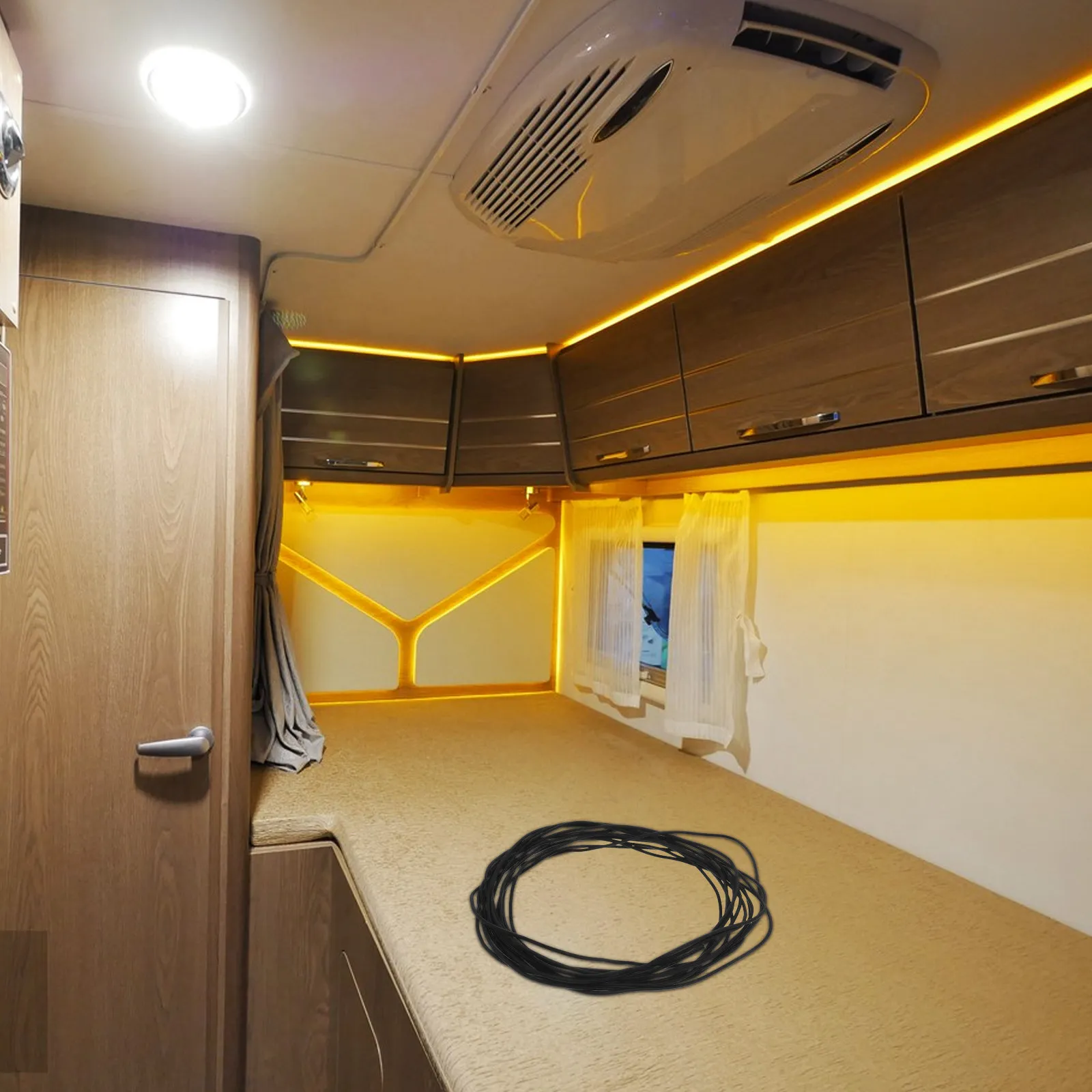 

10M Elastic Rope for Rv Hanging Cabinet Fence Floating Shelf Baffle Straps Anti Falling Guard Plate Rope Home Travel Rv