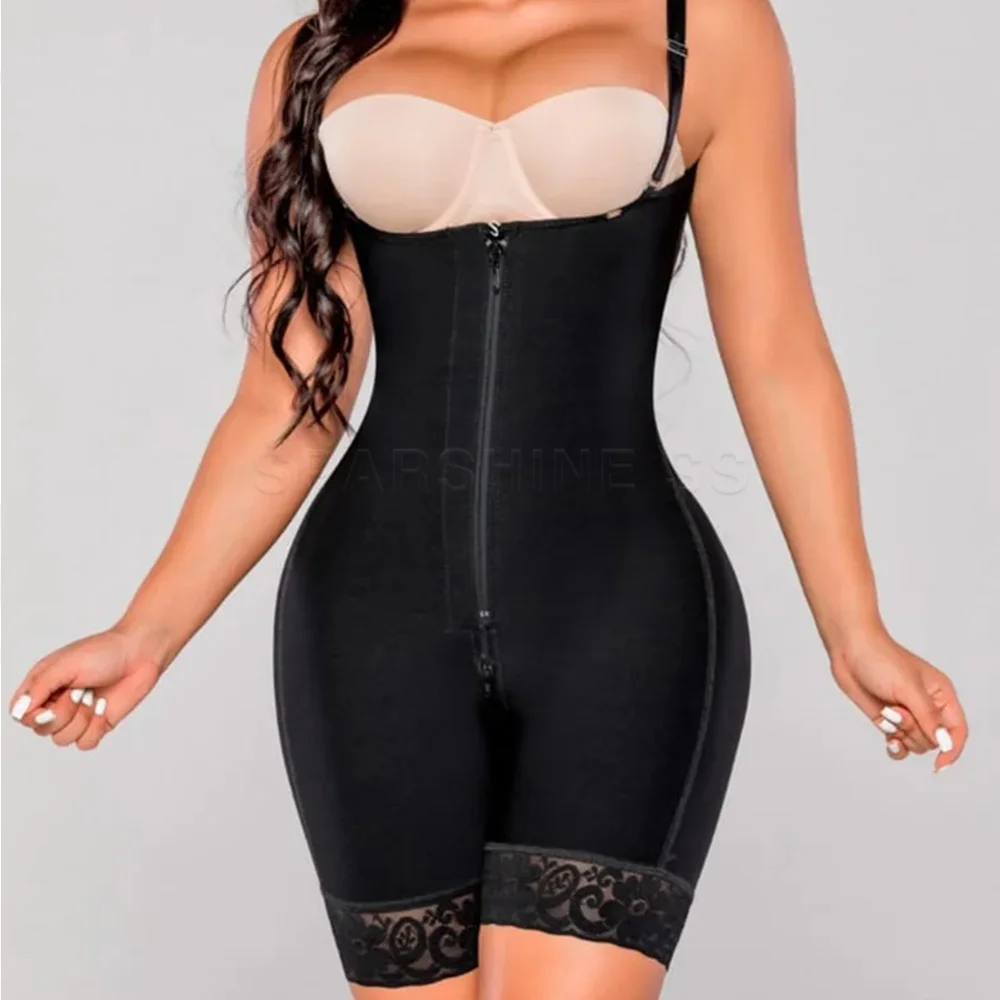 Body Shaping Bodysuit with Bones High Compression Fajas Shapewear Girdles for Women Daily and Post-Surgical Use Slimming Sheath