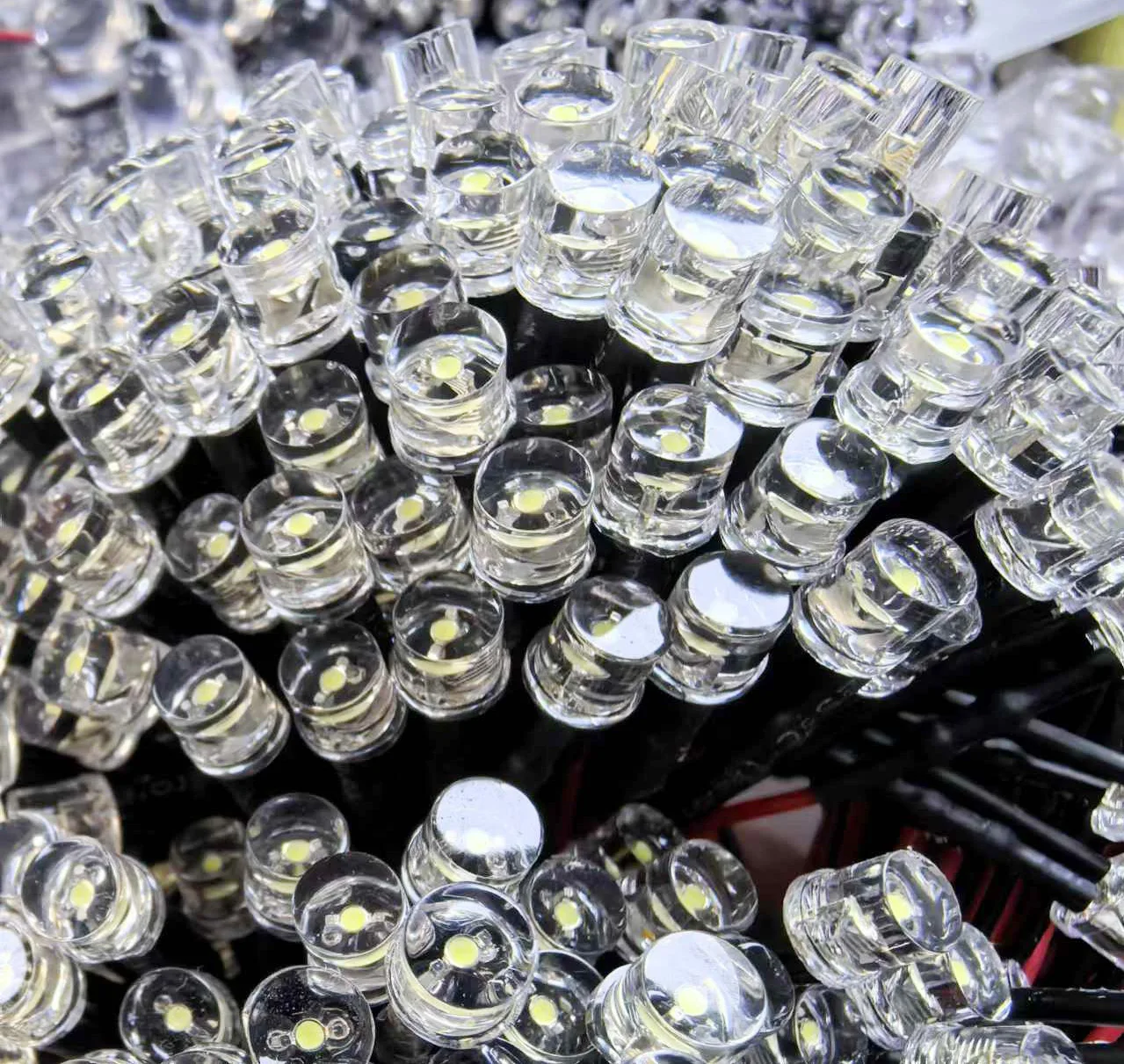 20-1000 قطعة 3 مللي متر/5 مللي متر أحمر/أخضر/أزرق/RGB أبيض وردي UV DC3V 5 فولت 12 فولت 24 فولت سطح مسطح مستدير مسبق السلكية المياه واضح LED مع حامل بلاستيك #5