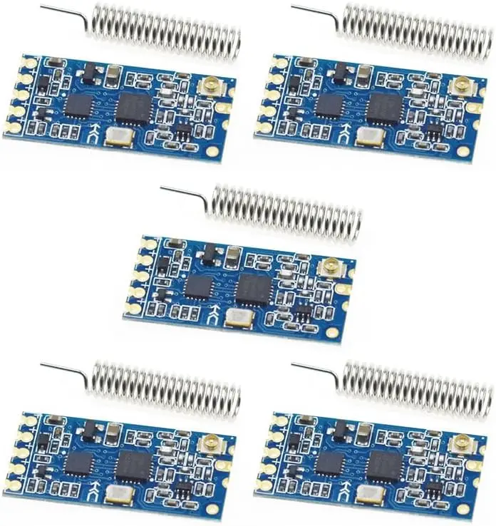 Placa do módulo do porto serial, 433M, HC-12, SI4438, 5 PCes