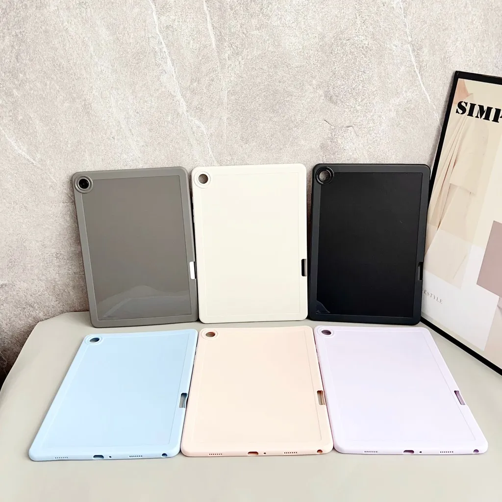 

Однотонный мягкий чехол из ТПУ для Samsung Galaxy Tab A9 Plus 11 дюймов S10 FE S9 FE S8 S7 A9 A7 Lite Защитный чехол со слотом для ручки
