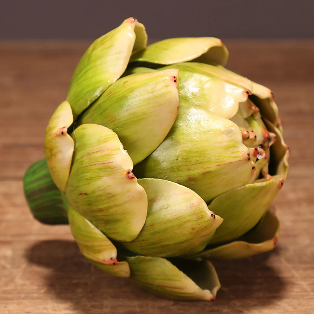 

4Pcs Artificial Artichokes Decoration Faux Artichokes for Garden Wedding Party Decor Fake Vegetable Decoration