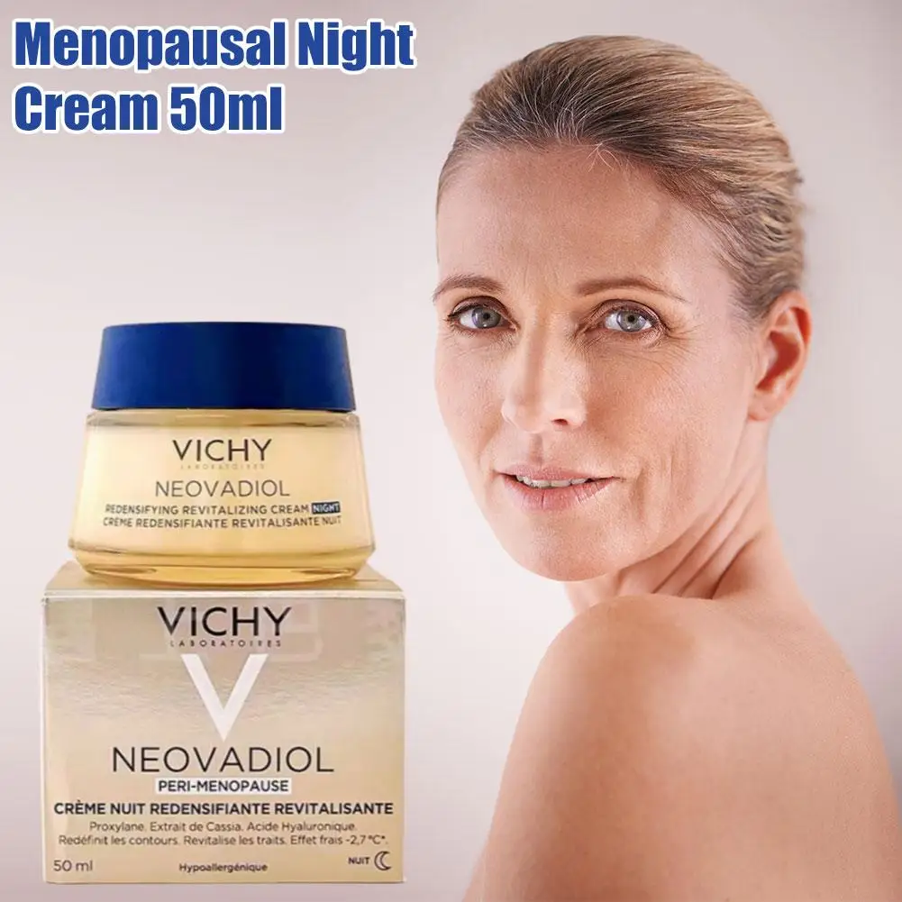 

VICHY Менопауза Ночной крем Мгновенное увлажнение Укрепляющее антивозрастное средство с Pro-Xylane Осветляет восстанавливает кожу Дневное и ночное питание