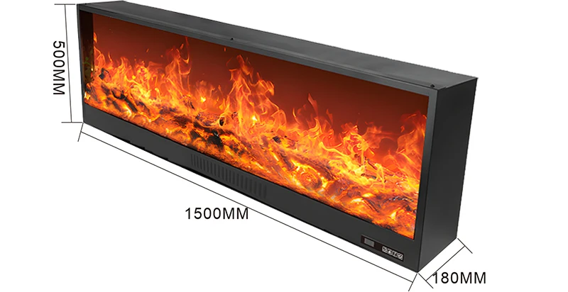 Description Picture 3 of itemLed Decor Multicoloured Flame Living Room Background Electric Fireplace 150*18*40cm