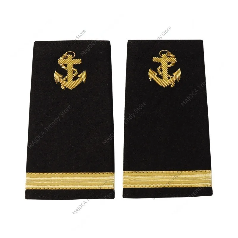 Sailor Skipper Captain Epaulets Epaulette Shoulder Mark Board Knot Chief Officer Lieutenant Commander Royal Navy