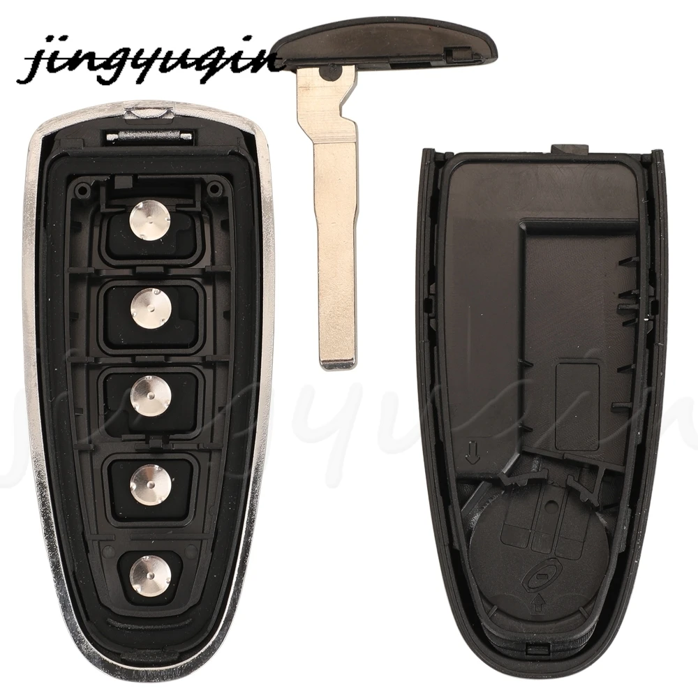 Jingyuqin – coque de clé télécommande de remplacement, 5 boutons, sans puce, pour Ford Explorer Edge Escape Flex Taurus