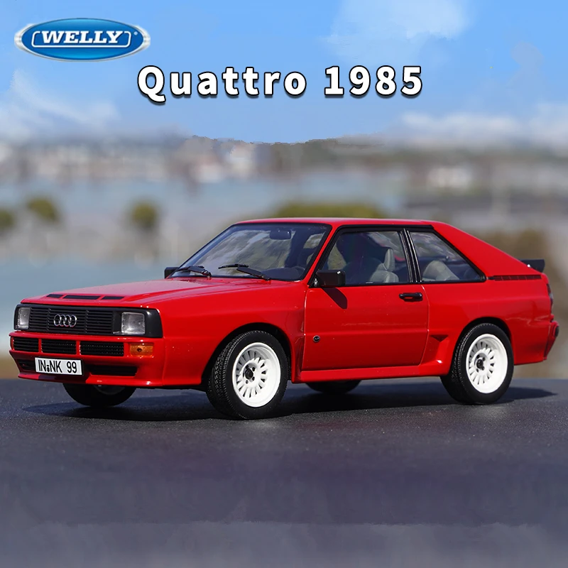 WELLY 1:36 Audi Sport Quattro Legierung Sportwagen Modell Druckguss Metall Fahrzeuge Auto Modell Hohe Simulation Miniatur Maßstab Kinder Geschenk