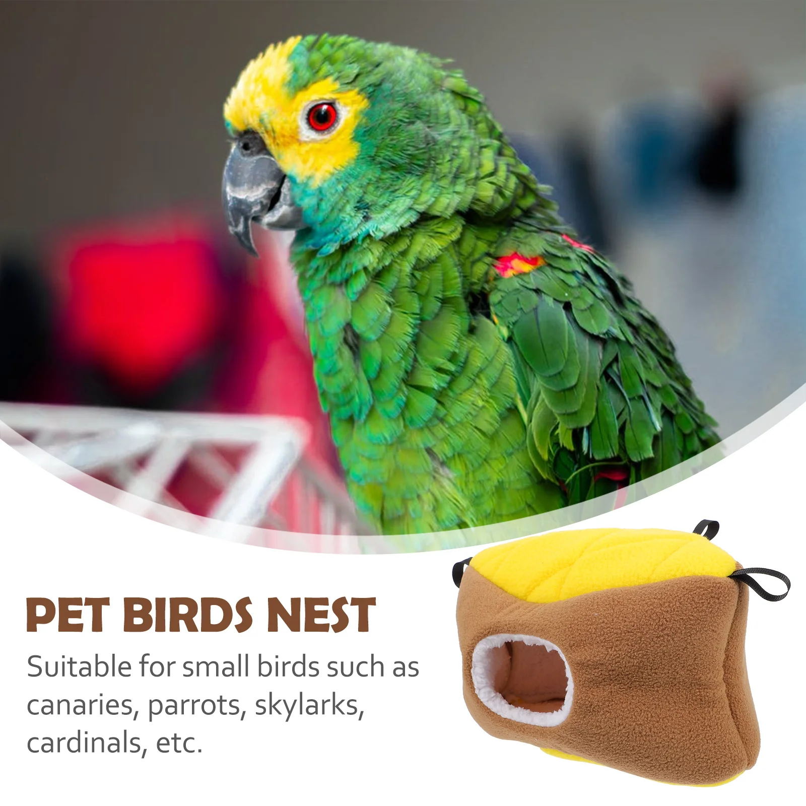 

Hamster Cotton Nest Bird House Hanging Warm Sleeping Bag Portable Parrot House Small Animal Nest Pet Sleeping Bed