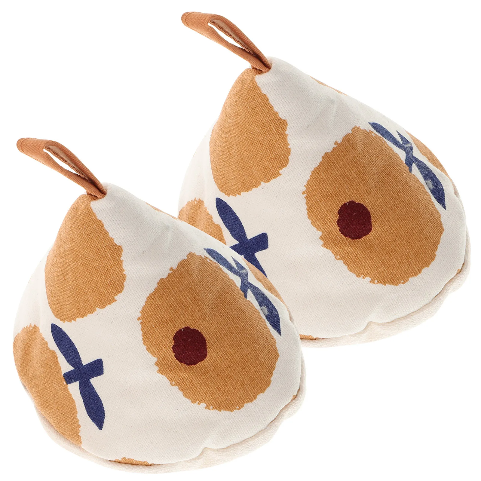 

2pcs Triangle Heat-Insulated Anti-Scald Cooking Gloves For Oven Microwave Kitchen Use Lid Cover Triangular Pot Lid Cover Anti