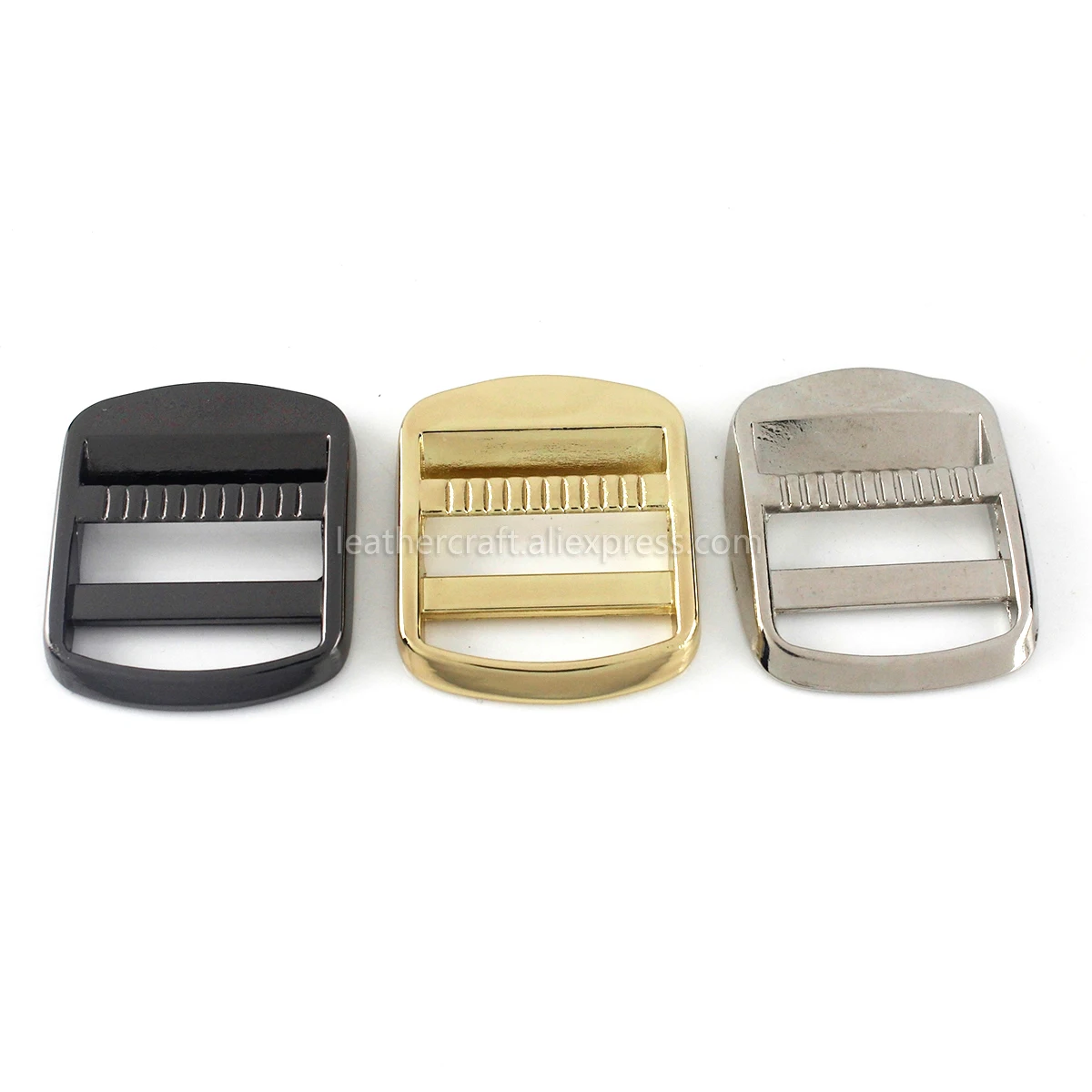 1pcs Metal 2 Bar Buckle for Webbing Backpack Bag Parts Leather Craft Strap Belt Purse Pet Collar Clasp High Quality