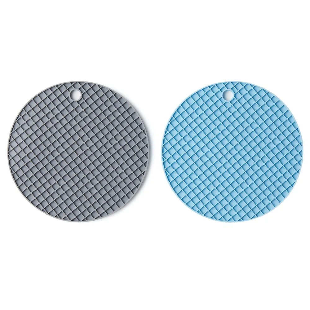 Slow Feeding Bird Foraging Round Tray Diamond Grid Parrot Feeding Tray Easy to Clean BPA-Free Silicone Slow Feeder Mat
