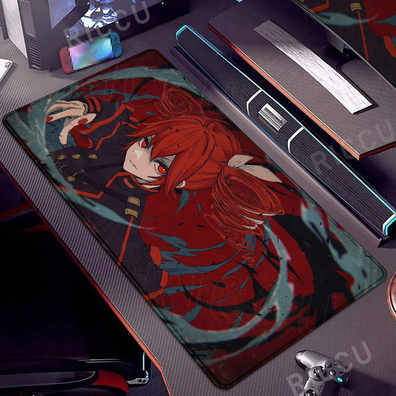 Kawaii Anime Girl Gaming Mouse Pad K-Kasane Teto Large LockEdge Mousepad XXL Computer Keyboard Desk Mat E-Sports PC Gaming Pads