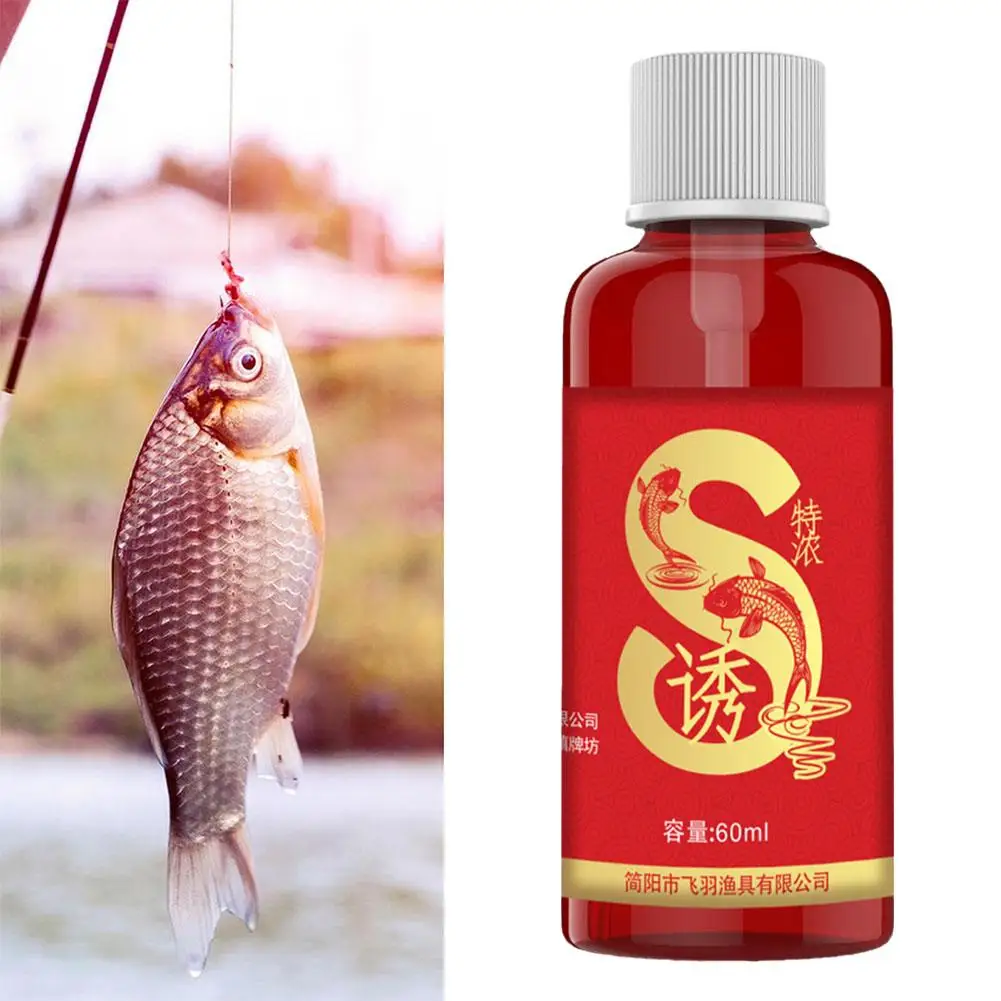 60ml Fish Attractants For Baits Attractant Natural Scent Bail Drag For Sea River Freshwater Effectively Attract Fish Bait S G7j9