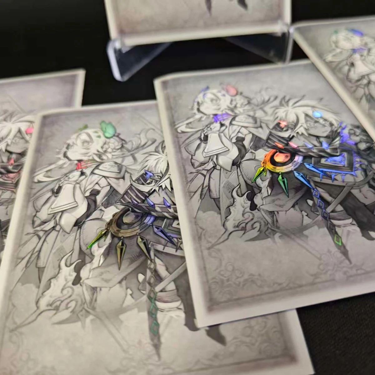50Pcs/set 63X90Mm Diy Self Made Yu-Gi-Oh! The Fallen The Virtuous Card Sleeves Color Flash Ygo Card Protective Cover Gift Toy view 3
