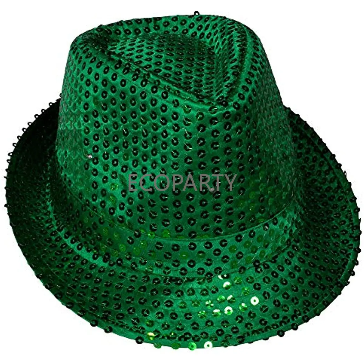 

Green St. Patrick's Day Sequin Fedora Party Hat | St. Patrick’s Day Party Supplies Party Favors Leprechaun Costume Funny Hat