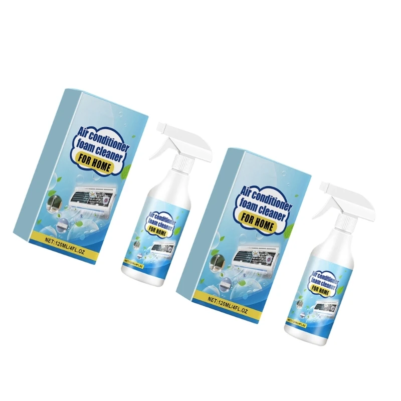 120ml Air Conditioner Cleaner Easy Cleaning Solution Improve Airflows Safely