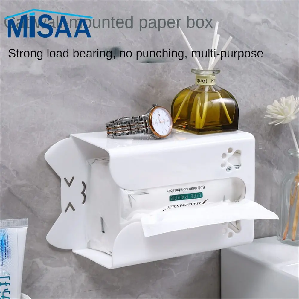 Tissue Box Effectively Save Space Readily Available No Punching Paper Towel Rack Creativity Wall Mount Kitchen Tissue Holder