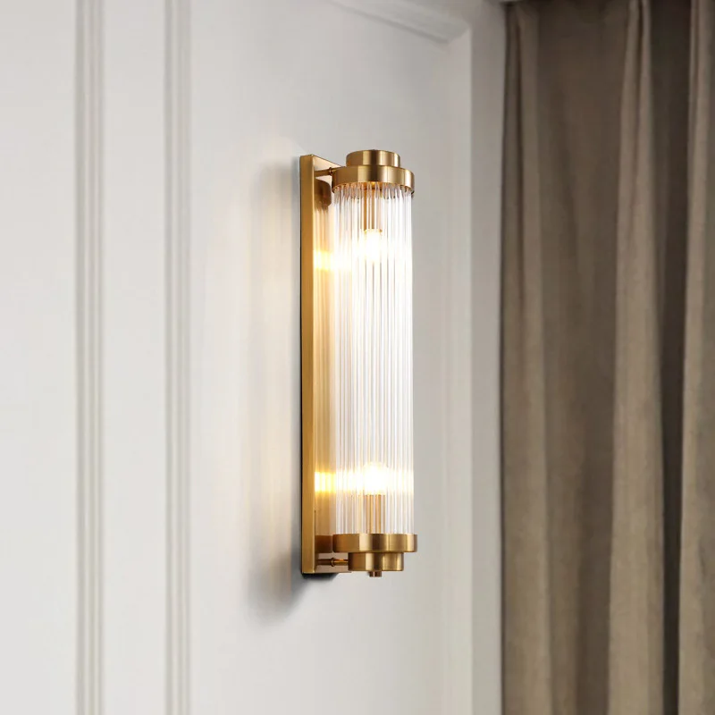 Rechargeable battery Wall Lamp Wiring Free Crystal Wall Lamp Light Luxury Modern for Living Room Golden Led Wall Sconce Lamp E14