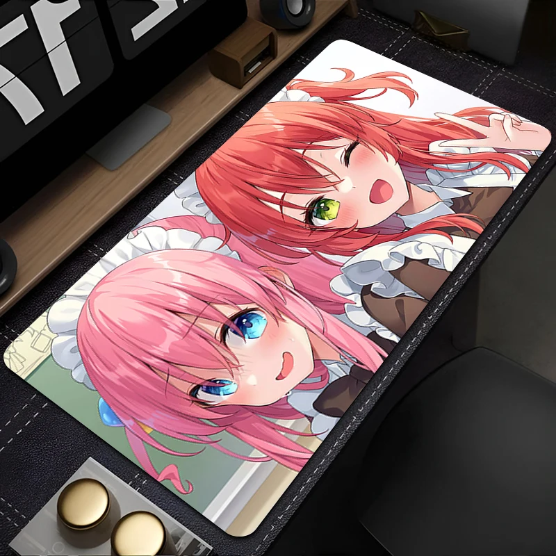 BOCCHI THE ROCK Mousepad Office Computer Desk Mat Keyboard Mouse Pad Laptop Cushion Large Non-slip Deskpad HD PC carpet Mousepad