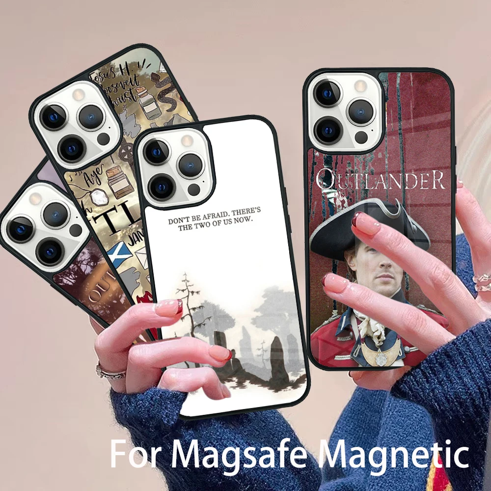 

OUTLANDER TV SERIES Phone Case Magesafe Magnetic Wireless Charge Cover For IPhone 16 11 12 13 14 15 Pro Max Plus Mini