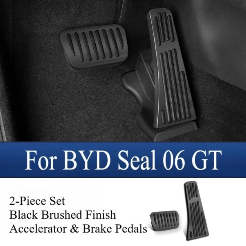 

Комплект алюминиевых противоскользящих педалей для BYD Seal 06 GT, модернизация салона электрического тормоза и акселератора