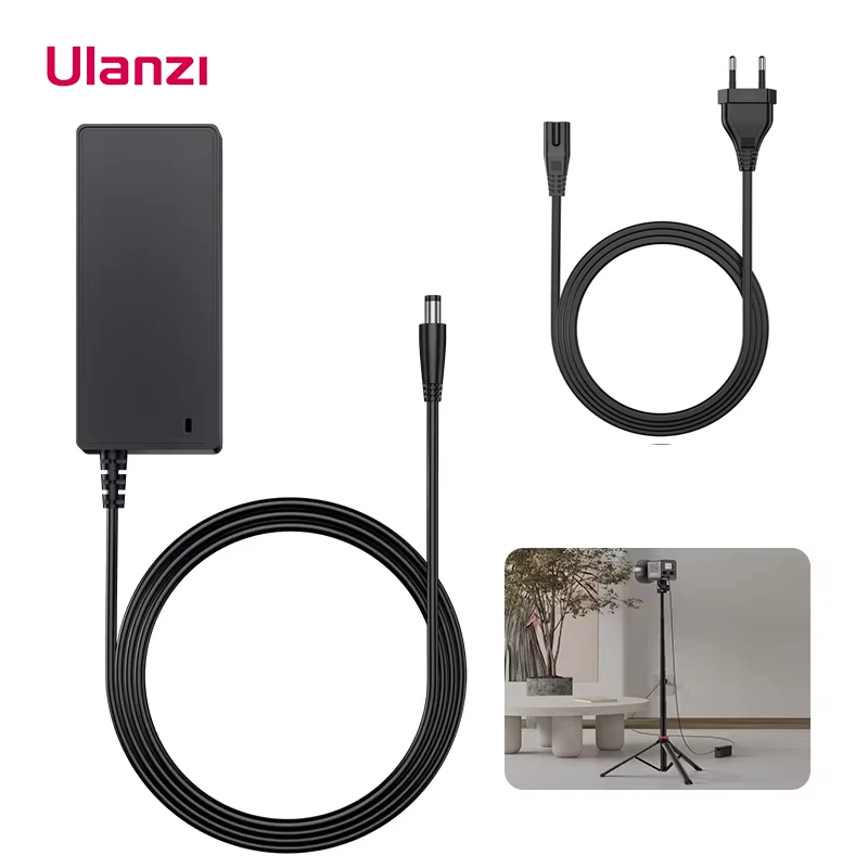 Ulanzi HT005 DC Aapter 19V/3.42A 64.98W Output for Ulanzi L023 40W Pro Portable Continuous Output Lighting