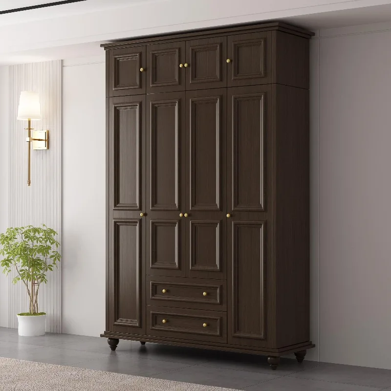 Drawers Luxury Wardrobes Wooden Nordic Modern Storage Clothes Wardrobes Bedroom Organizer Armadio Camera Da Letto Furniture Home