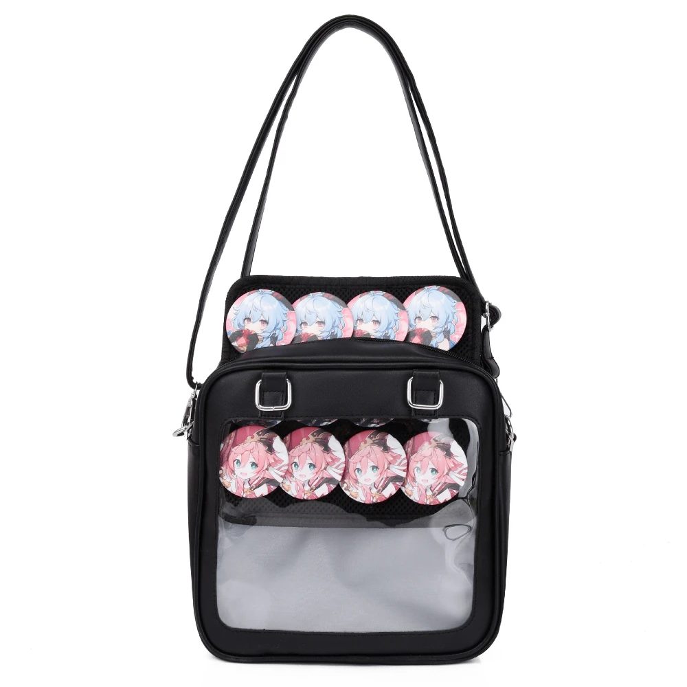 Personalized Backpack Sweet Cute Itabag Japanese Transparent Women's Casual Bolso Student Shoulder Bag Teenager Crossbody Bag