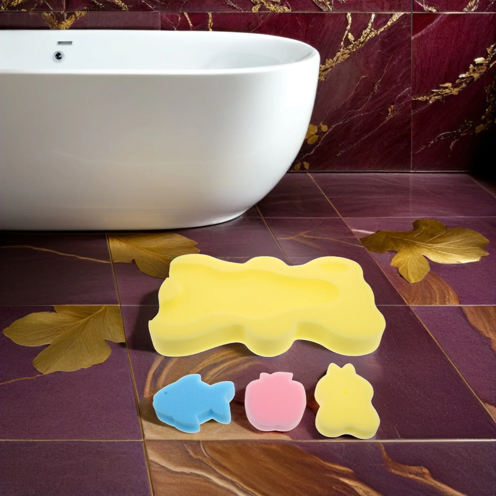 

Baby Bath Cushion Thick Sponge Non Slip Infant Bath Pad Soft Newborn Shower Time Tub Support Mat Baby Mattress