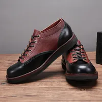 Short Face Low Help Work Shoes Men's Hand-stitched Shoes All Cowhide Breathable Casual Shoes