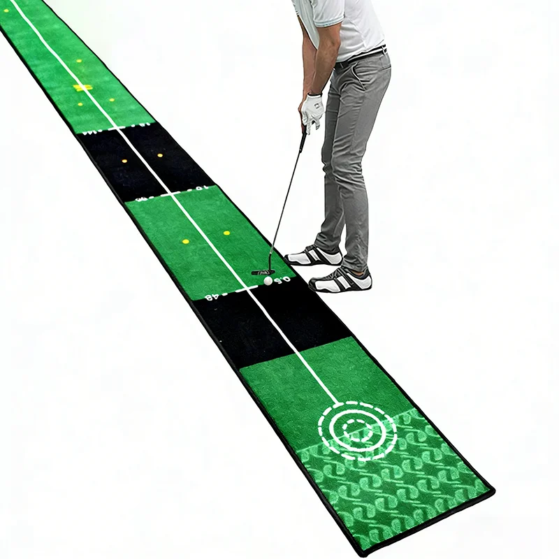 Golf Putting Mat Gift for Golfer Golfing Accessory Lightweight Portable Improve Putting Accuracy Training Aid for Park Lawn Home