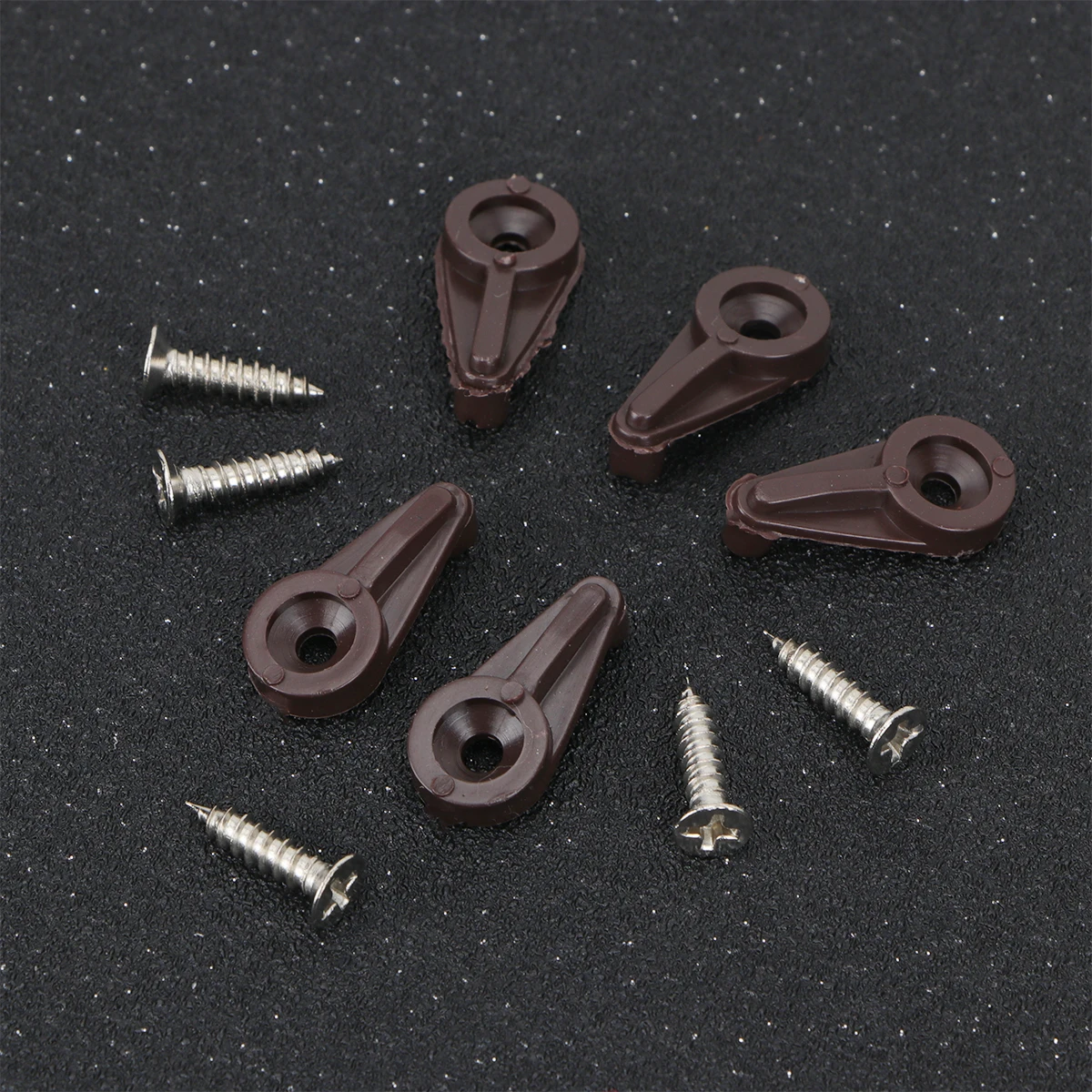 

30 Pcs Fixing Clips Durable Plastic Glass Wardrobe Cabinets Mirror Clips Bookcase Mounting Hardware Accessories